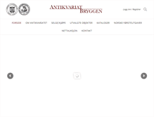 Tablet Screenshot of antikvariat-bryggen.no
